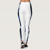LEGGINGS FEMMES LÉGGINES MÉTALLIQUE BLEU FOND (Dos)