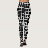 leggings, Femmes Leggings Grille Imprimer Exercice (Dos)