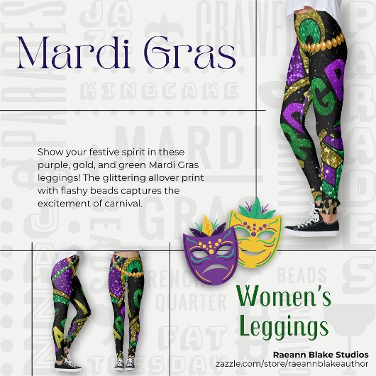 Leggings femmes Mardi Gras