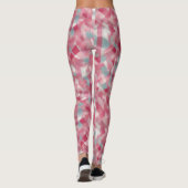 Leggings Femmes modernes imprimées roses (Dos)
