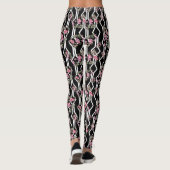 Leggings femmes noirs/blancs (Dos)