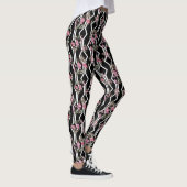 Leggings femmes noirs/blancs (Droite)