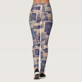 Leggings Femmes Photos Golden Twenties Collage (Dos)