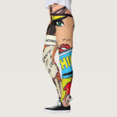 Leggings Femmes pop art moderne esthétique design T-shirt (Gauche)