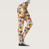 Leggings Femmes rétrogrades du Motif mondial (Droite)