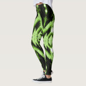 Leggings femmes vertes/noires (Gauche)