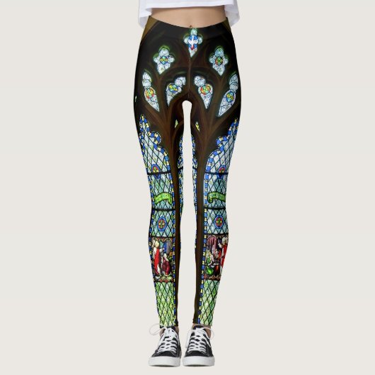 Leggings Fenêtre en verre teinté du sud verte (Devant)