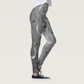 Leggings fer à cheval, argent, gris motif, chance, motif, r (Droite)