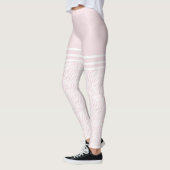 Leggings Fer chose rose pâle (Gauche)