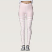 Leggings Fer chose rose pâle (Devant)