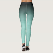 Leggings Fer et artisanat noir et menthe (Dos)