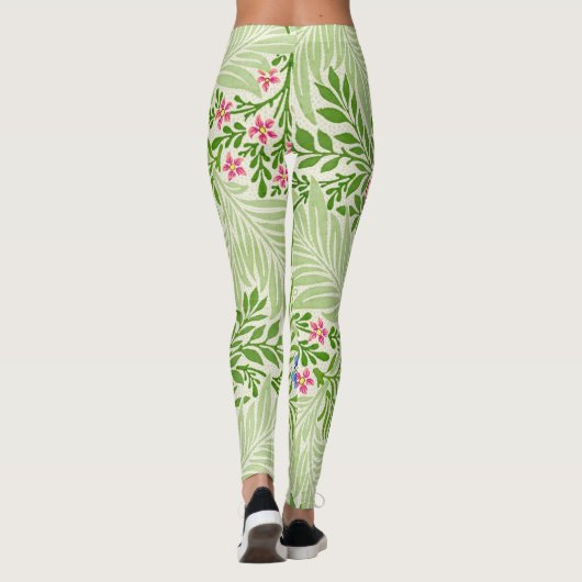 Leggings Fermes et fleurs tropicales William Morris Motif (Dos)