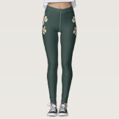 Leggings Fermoir Shamrock Lucky Vert Saint Patrick`s Day (Devant)