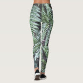 Leggings Fern Tropical Green Feuille Plante Forêt forestier (Dos)