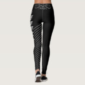 Leggings Féroce Lion les Leggins de lion d'isolement sur le (Dos)