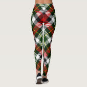Leggings Festif classique rouge vert rouge de vacances (Dos)