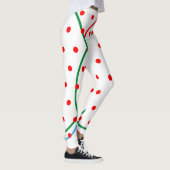 Leggings Festif Géométrique Rouge Vert Bleu (Droite)