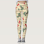 Leggings Festif Noël motif (Devant)