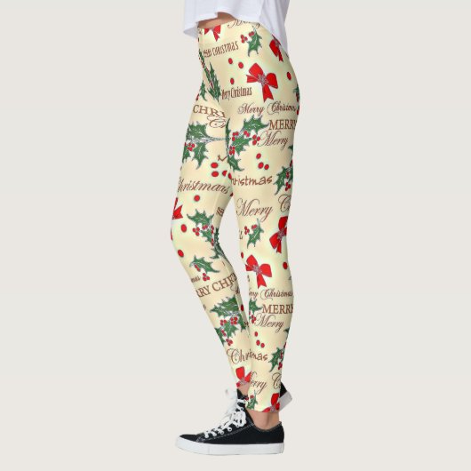 Leggings Festif Noël motif (Gauche)