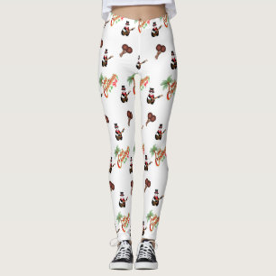 Leggings FESTIF Noël Trini sur BLANC
