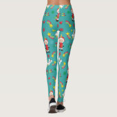 Leggings Festif Vacances d'hiver Rainbow Unicorn Noël (Dos)