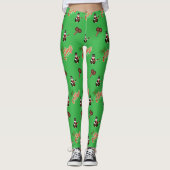 Leggings FESTIF VERT Noël Trini (Devant)