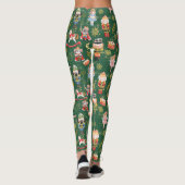 Leggings Festin Whimsical Cute Nutcracker Ballet Green (Dos)