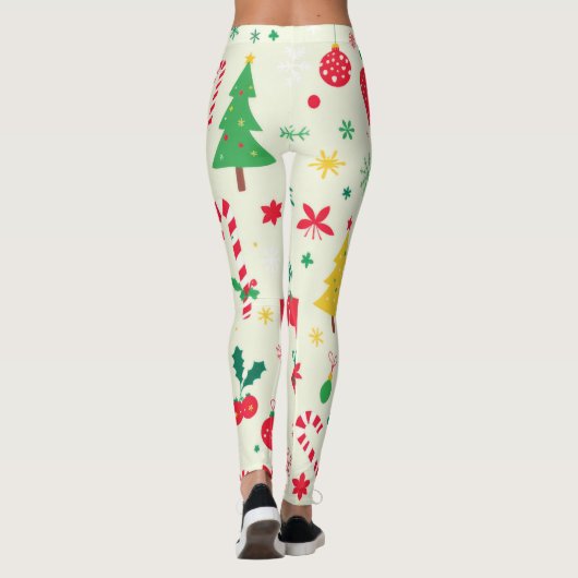 Leggings Festive Christmas Pattern (Dos)