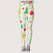 Leggings Festive Christmas Pattern (Devant)