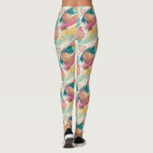 Leggings Festive Cupcake & Brushstroke Celebration Motif (Dos)