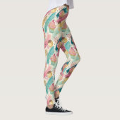 Leggings Festive Cupcake & Brushstroke Celebration Motif (Droite)