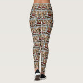 Leggings Festive de Noël de Chien de Corgi (Dos)