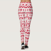 Leggings Festive Noël sans couture motif. (Dos)