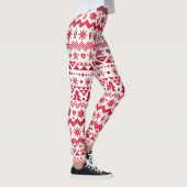 Leggings Festive Noël sans couture motif. (Droite)