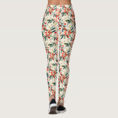 Leggings Festive Red Christmas Holly Berries (Dos)