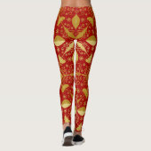 Leggings Festive Red & Gold Christmas (Dos)