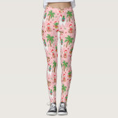 Leggings Festive Sloths and Llamas Motif de vacances (Devant)