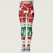Leggings Festive Snowflake laide Leggings, Vacances (Devant)