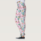 Leggings Festive Tropical Noël Motif (Gauche)