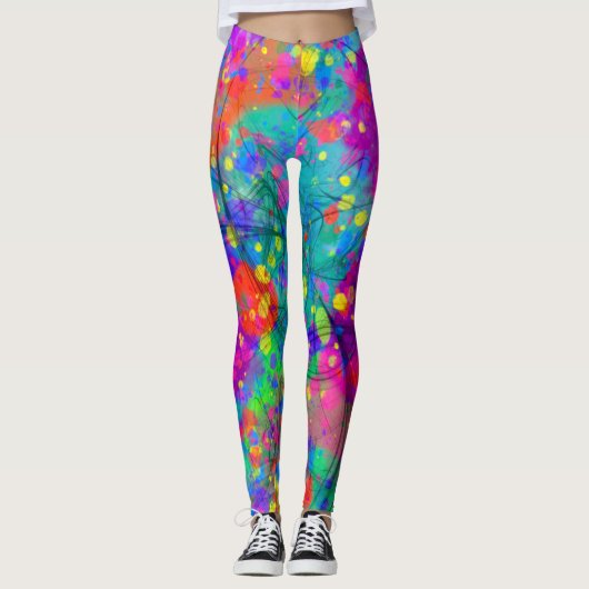 Leggings Fête colorée (Devant)