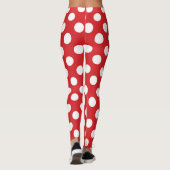 Leggings Fête d'anniversaire points rouges et blancs (Dos)