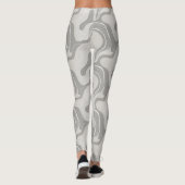 Leggings "Fête de galets en monochrome" (Dos)