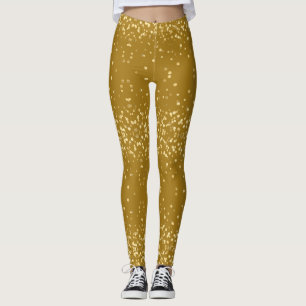 Leggings Fête de la diva glamour Cool Orpailleur doré Confe