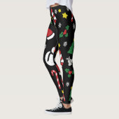 Leggings Fête de Noël de l'homme de pain d'épices (Gauche)