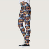 Leggings Fête de Noël des bergers allemands (Gauche)