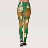 Leggings Fête de Noël moche Sweet Orange Green (Dos)