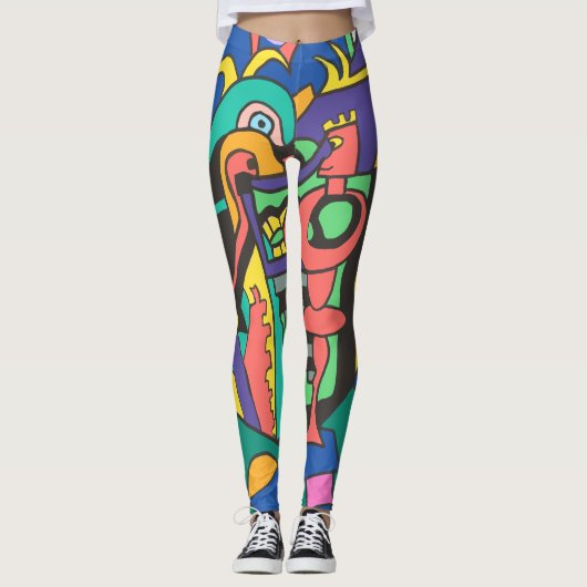 Leggings Fête de quartier (Devant)