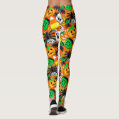 Leggings Fête des Candies Éffrayantes d'Halloween (Dos)