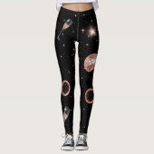 Leggings Fête du Nouvel An Champagne Rose Gold (Devant)