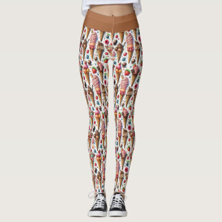 Leggings Fête du Parlateur de crème glacée